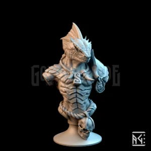 Hiskra Lizardman Pinup Bust
