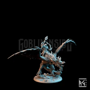 Modrdaxix the Wyvern Queen Mounted Battlemage Matija Hooded