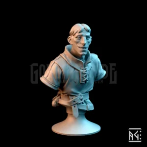 Townsfolk Peasant Helmet Bust