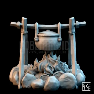 Cooking Campfire Pot Closed