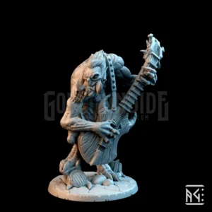 Gunlutt the Troll Guitarist Smiling Guitar