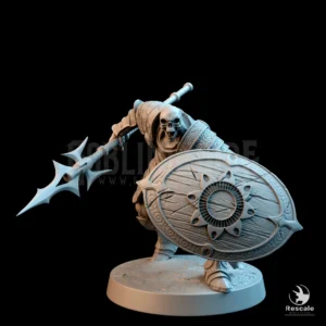 Oriental Skeleton Spear Shield Charge