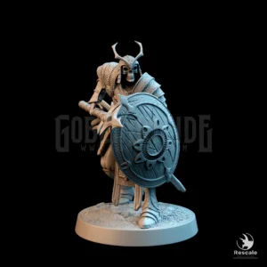 Oriental Skeleton Spear Shield Parry