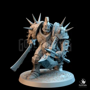 Brutal Orc Sword Axe Ready