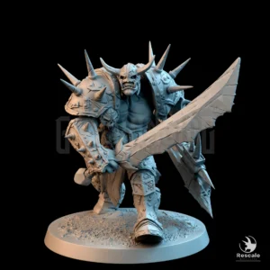 Brutal Orc Sword Axe Walk Forward