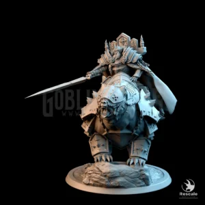 Templar King Bear Headstone