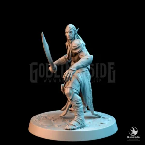 Dark Elf Big Sword Stand A