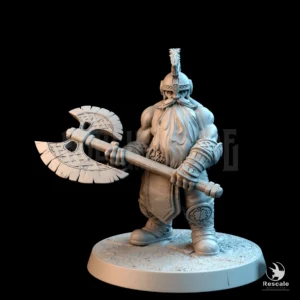Dwarf Warrior Big Axe Stand