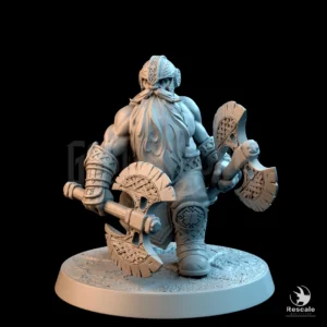 Dwarf Warrior Dual Axe Walk