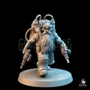 Steampunk Dwarf Dual Gun Walk