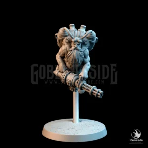 Steampunk Dwarf Gatling Fly Forward
