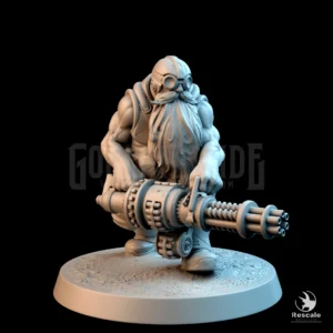 Steampunk Dwarf Gatling Walk