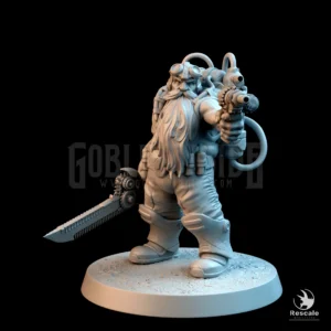 Steampunk Dwarf Gun Sword Shoot