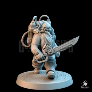 Steampunk Dwarf Sword Walk