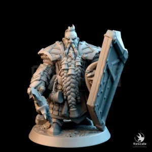 Dwarf Soldier Axe Stand Hair