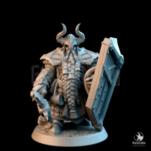 Dwarf Soldier Axe Stand Helm