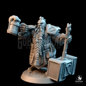 Dwarf Soldier Hammer Beer Hair