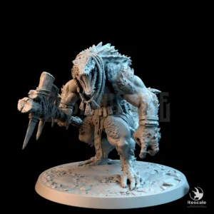 Lizardman Champion Mace Bones Guard