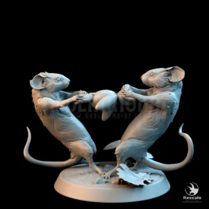 Mouse Babies Fight