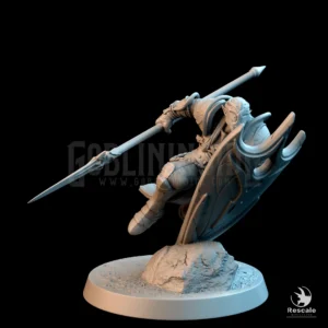 Moon Elf Sentinel Charge Them Spear Shield