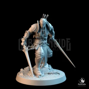 Moon Elf Sentinel Ready Dual Sword