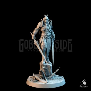 Moon Elf Sentinel Stand Tree Dual Sword
